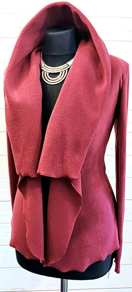 Minuet Luxury Velvet Fleece Shaped Wrap Jacket