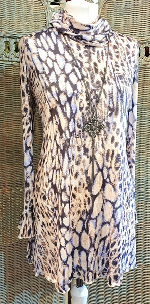 Monet Silky Stretch Print Jersey Tunic