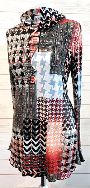 Monet Stretch Print Jersey Tunic