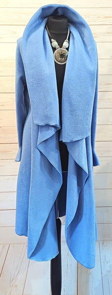 Rhapsody Luxury Velvet Fleece Long Wrap Coat