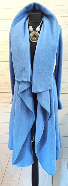 Rhapsody Luxury Velvet Fleece Long Wrap Coat