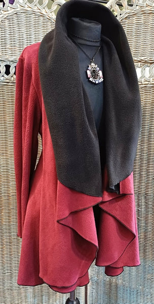 Juliette Luxury Velvet Fleece Swing Coat/Jacket