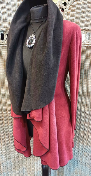 Juliette Luxury Velvet Fleece Swing Coat/Jacket