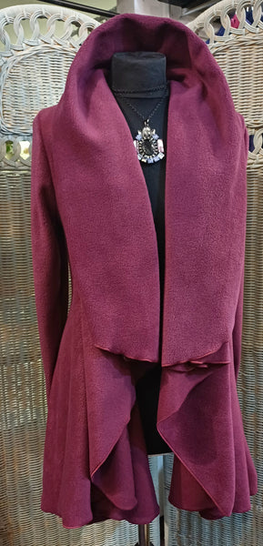 Juliette Luxury Velvet Fleece Swing Coat/Jacket