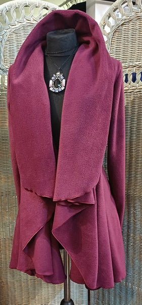 Juliette Luxury Velvet Fleece Swing Coat/Jacket