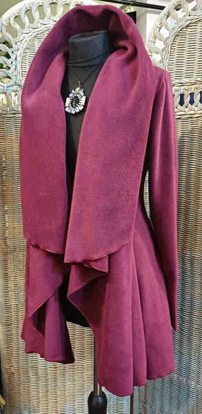 Juliette Luxury Velvet Fleece Swing Coat/Jacket