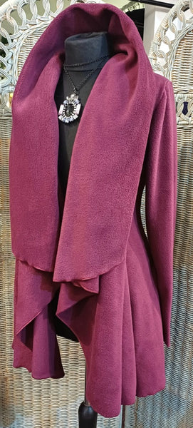 Juliette Luxury Velvet Fleece Swing Coat/Jacket