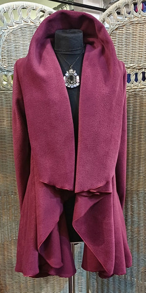 Juliette Luxury Velvet Fleece Swing Coat/Jacket