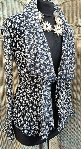 Minuet Textured Stretch Print Mesh Jacket