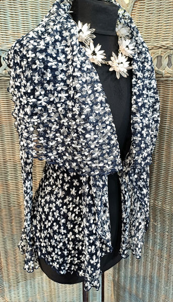 Minuet Textured Stretch Print Mesh Jacket