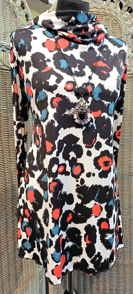 Monet Stretch Crepe Jersey Tunic