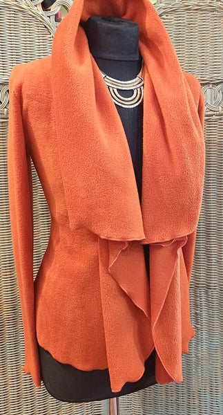 Minuet Luxury Velvet Fleece Shaped Wrap Jacket