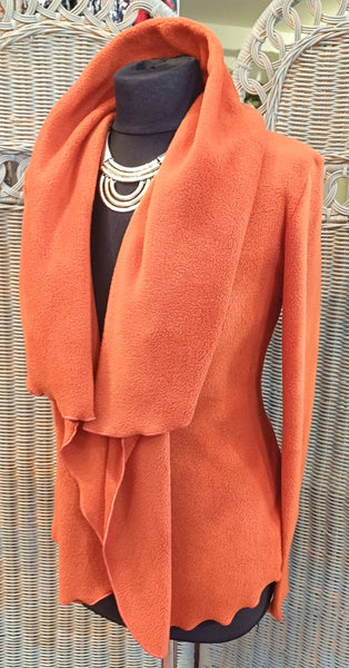Minuet Luxury Velvet Fleece Shaped Wrap Jacket