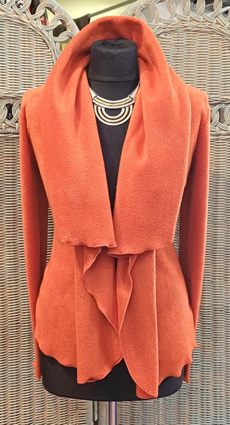 Minuet Luxury Velvet Fleece Shaped Wrap Jacket