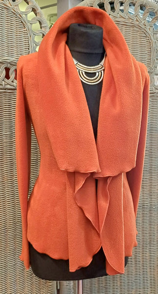 Minuet Luxury Velvet Fleece Shaped Wrap Jacket