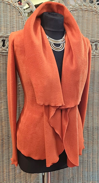 Minuet Luxury Velvet Fleece Shaped Wrap Jacket