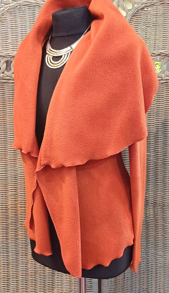 Minuet Luxury Velvet Fleece Shaped Wrap Jacket