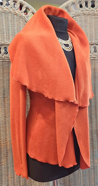 Minuet Luxury Velvet Fleece Shaped Wrap Jacket