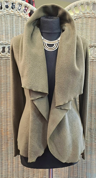 Minuet Luxury Velvet Fleece Shaped Wrap Jacket
