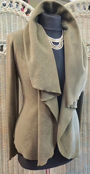 Minuet Luxury Velvet Fleece Shaped Wrap Jacket