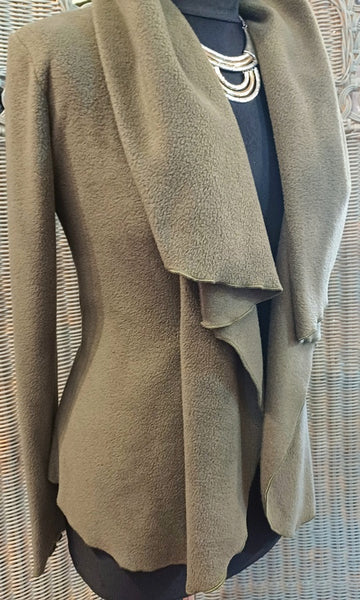 Minuet Luxury Velvet Fleece Shaped Wrap Jacket