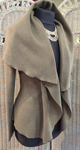 Minuet Luxury Velvet Fleece Shaped Wrap Jacket