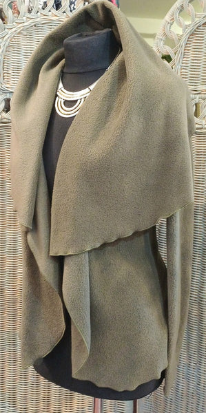 Minuet Luxury Velvet Fleece Shaped Wrap Jacket