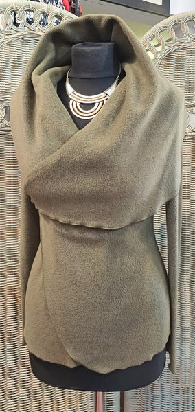 Minuet Luxury Velvet Fleece Shaped Wrap Jacket