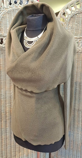 Minuet Luxury Velvet Fleece Shaped Wrap Jacket