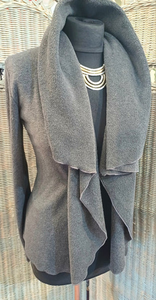 Minuet Luxury Velvet Fleece Shaped Wrap Jacket