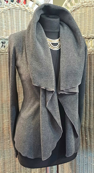 Minuet Luxury Velvet Fleece Shaped Wrap Jacket