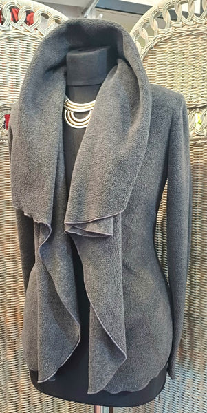 Minuet Luxury Velvet Fleece Shaped Wrap Jacket
