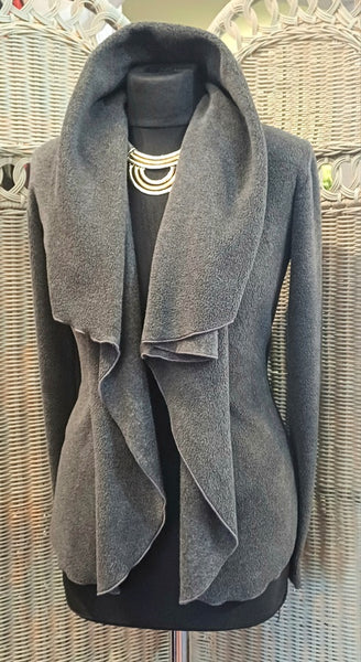 Minuet Luxury Velvet Fleece Shaped Wrap Jacket