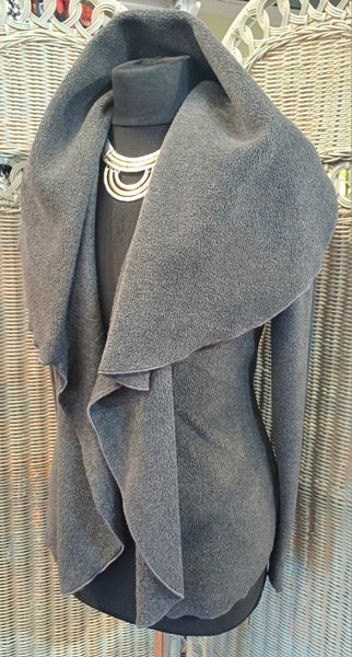 Minuet Luxury Velvet Fleece Shaped Wrap Jacket