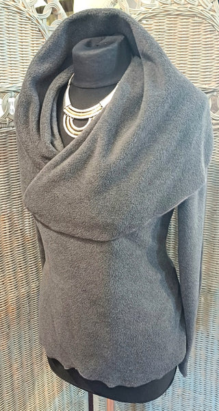 Minuet Luxury Velvet Fleece Shaped Wrap Jacket