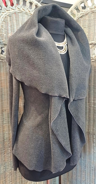 Minuet Luxury Velvet Fleece Shaped Wrap Jacket