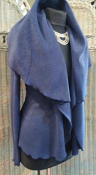 Minuet Luxury Velvet Fleece Shaped Wrap Jacket