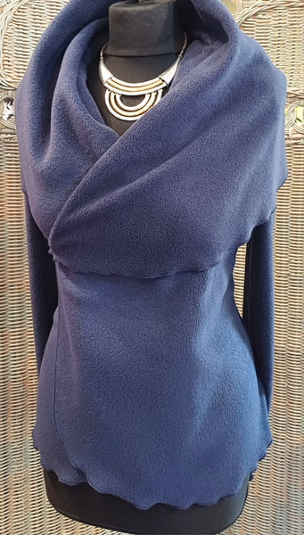 Minuet Luxury Velvet Fleece Shaped Wrap Jacket