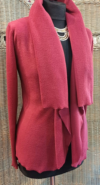 Minuet Luxury Velvet Fleece Shaped Wrap Jacket