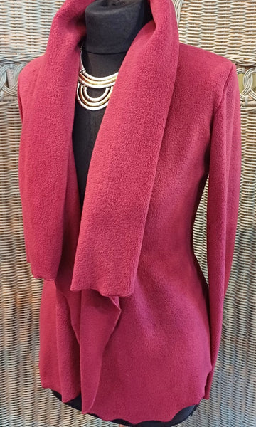 Minuet Luxury Velvet Fleece Shaped Wrap Jacket