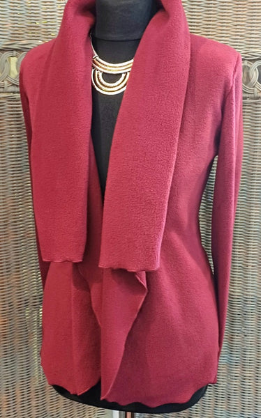 Minuet Luxury Velvet Fleece Shaped Wrap Jacket