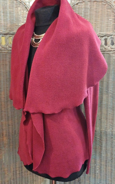 Minuet Luxury Velvet Fleece Shaped Wrap Jacket