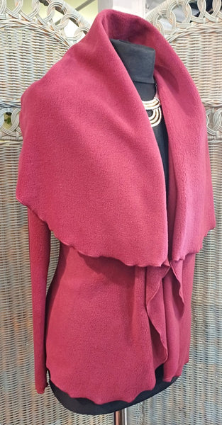 Minuet Luxury Velvet Fleece Shaped Wrap Jacket