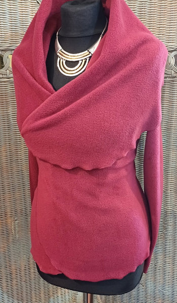 Minuet Luxury Velvet Fleece Shaped Wrap Jacket