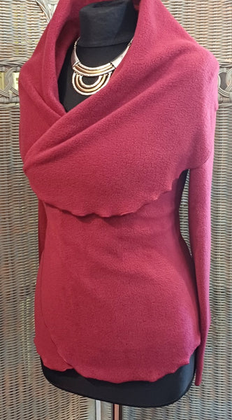 Minuet Luxury Velvet Fleece Shaped Wrap Jacket