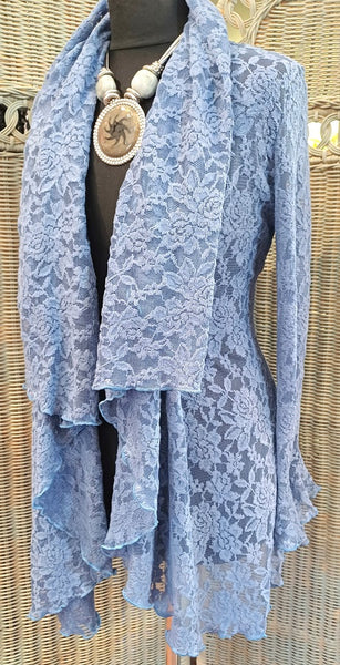 Octavia Textured Stretch Lace Shaped Jacket