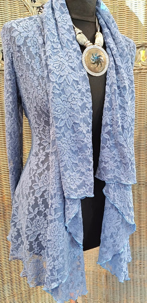 Octavia Textured Stretch Lace Shaped Jacket