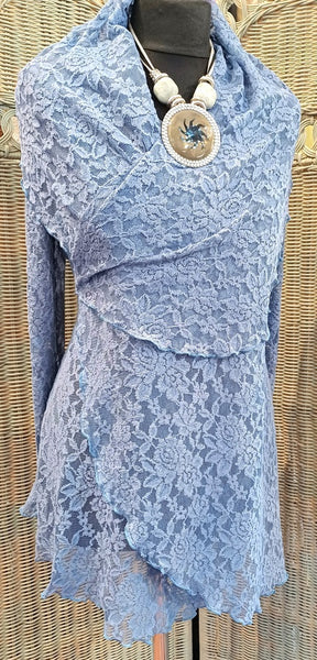 Octavia Textured Stretch Lace Shaped Jacket
