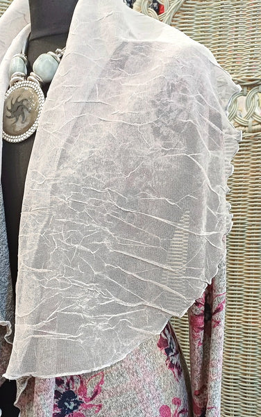 Minuet Floral Print Stretch Knit Wrap Jacket