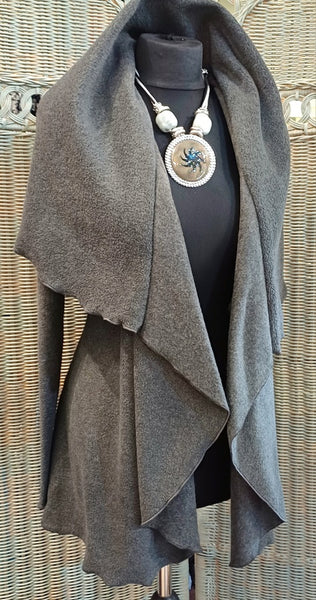 Octavia Luxury Velvet Fleece  Wrap Jacket